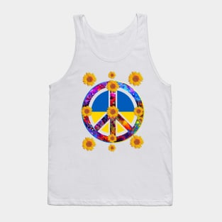 Sunflower Ukrainian Flag I Stand With Ukraine Ukraine Peace Tank Top